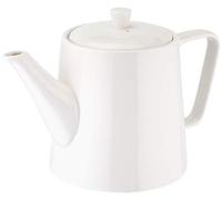 Judge Essentials White Porcelain Traditional Tall Teapot (5 Cup/1L)