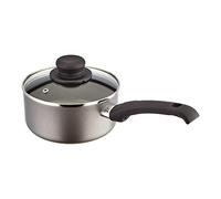 Judge Everyday 16cm Non-Stick Saucepan, 1.2L with Vented Glass Lid and Stay Cool Handle, Aluminium, Dishwasher Safe, Not Suitable for Induction Hobs, Compatible with All Other Hobs