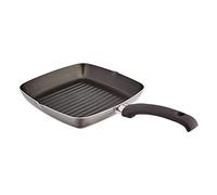 Judge Everyday 24cm Griddle Pan, Stay Cool Handle, Aluminium, Dishwasher Safe, Not Suitable for Induction Hobs, Compatible with All Other Hobs