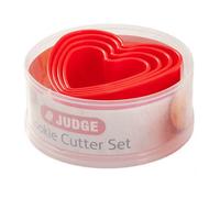 Judge Five Piece Heart Red Cookie Cutter Set