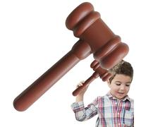 Judge Gavel | Lawyer Prop Hammer - Realistic Courtroom Gavel Props for Homeschool Educators Classroom Drama Club Activities Cosplay Enthusiasts Preschool School Home Pretend Play