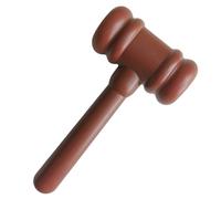 Judge Gavel Toy, Courtroom Prop, Justice Hammer, Lightweight Acrylic Build, Realistic Wooden Look, Crafted From Excellent PP Material, 7.87x3.74x1.97in