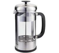 Judge Glass Cafetiere, 8 Cup Coffee Maker (1L), Removable Base, Scratch-Resistant, Dishwasher Safe, Suitable for Filter Coffee or Loose Tea, Stainless Steel