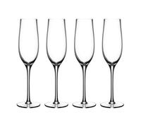 Judge Glassware 4-Piece Champagne Glass Set, 260ml - Handmade SodaLime Glass, Durable & Dishwasher Safe