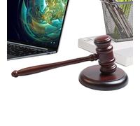 Judge Hammer for Law and Order Ergonomic Judge Accessories with 24.9 mm | Judge hammer set with sound for court appointments, sham negotiations, lawyers, auction house staff,