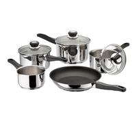 Judge J3C1A Vista Draining 5 Piece Saucepan Set, Stainless Steel
