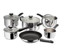 Judge J3H1A Vista Draining 6 Piece Saucepan Set, Stainless Steel