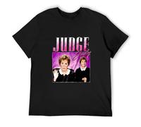 Judge Judy Appreciation T-Shirt Men Round Neck Clothing Black XL