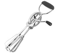 Judge Kitchen Essentials Multifunctional Egg Beater, Stainless Steel Hand Mixer with Double Head and Crank Handle, Manual Hand Whisk for Baking & Cooking