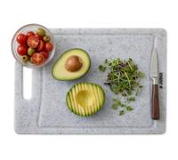 Judge Kitchen Plastic Chopping Board with Handle, Non-Slip Dishwasher Safe Cutting Board, Granite Effect, Juice Groove, BPA-Free,