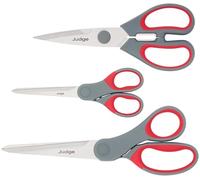 Judge Kitchen Scissors 3-Piece Set - All-Purpose Scissors 16cm, 19cm & 20cm - Durable Stainless Steel Blades with Comfortable Grip for Kitchen & Household Use