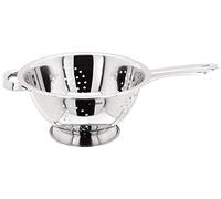 Judge Large Polished Stainless Steel Colander, 24cm, Long Handle and Helper Handle, Dishwasher Safe