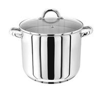 Judge Large Stock Pot with Lid, 26cm, 10L Stainless Steel Pan, Induction Stock Pot, Oven-Safe Cookware & Cooking Pots