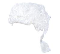 Judge Lawyer Cosplay Wig, Long Curly Gentleman Wig, White | Barrister, Gentleman Curly Hair for Adults, Adjustable Wig for Halloween Party Dress Up Costume