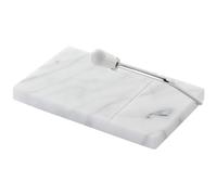 Judge Marble Cheese Board with Wire Cutter 21cm x 20cm - 25 Year Guarantee, White