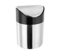 Judge Mini Worktop Bin with Swing Top Lid, Stainless Steel, Countertop Waste Caddy 13cm high x 10cm diameter