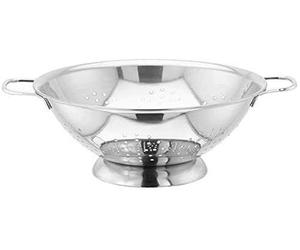 Judge MJ11 Large Stainless Steel Colander, 28cm, Easy-Grip Twin Handle, Dishwasher Safe - 25 Year Guarantee