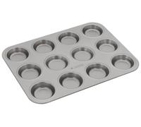 Judge Non-Stick Bun Tin with 12 Cups, Dishwasher Safe 34cm x 25cm x 1.5cm - 5 Year Guarantee
