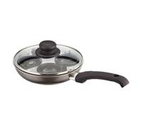 Judge Non-Stick Egg Poacher Pan, 20cm, 4 Egg Poacher Cups, Frying Pan Base & Glass Lid- Dishwasher Safe