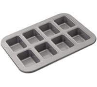 Judge Bakeware Non-Stick Rectangular Mini Loaf Tin 8 Cups - Grey