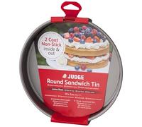 Judge Sandwich Tin Round 8" 21x2cm – Non-Stick, Loose Base, Dishwasher Safe – 5 Year Guarantee