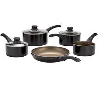 Judge Essentials Radiant 5 Piece Non Stick Saucepan Set Black