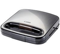 Judge Non-Stick Toasted Sandwich Maker for 2 Toasties with Easy Clean Seal & Cut Plates, Cool Touch Handle, 750W, Satin Stainless Steel Finish