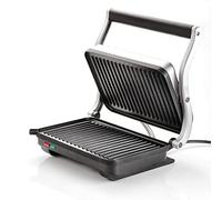Judge Panini Press Grill, Sandwich Toaster and Toastie Maker, Indoor Health Grill with Floating Hinges and Easy Clean Non-Stick Griddle Plates, Removable Drip Tray, 1000W