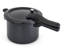 Judge Pressure Cooker, Hard Anodised 5L, (24.5cm) With Steamer Basket, Great Healthier and Quicker Cookware, Suitable for All Hob Types Except Induction