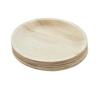 Judge Pure Leaf Disposable Plates, Pack of 12 Areca Palm Leaf Dinner Plates 10"/25cm, Fridge and Freezer Safe, Microwaveable