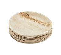 Judge Pure Leaf Disposable Plates, Pack of 12 Areca Palm Leaf Dinner Plates 9"/23cm, Fridge and Freezer Safe, Microwaveable
