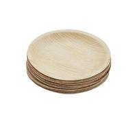 Judge Pure Leaf Disposable Plates, Pack of 12 Areca Palm Leaf Side Plates 6"/15cm, Fridge and Freezer Safe, Microwaveable