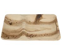 Judge Pure Leaf Disposable Plates, Pack of 5 Areca Palm Divided Plates 11" x 7"/28 x 18cm, Fridge and Freezer Safe, Microwaveable