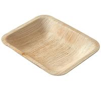 Judge Pure Leaf Disposable Plates, Pack of 5 Areca Palm Leaf Rectangle Dinner Plates 10" x 6"/25 x 15cm, Fridge and Freezer Safe, Microwaveable