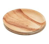 Judge Pure Leaf Disposable Plates, Pack of 6 Areca Palm Serving Plates 12"/30cm, Fridge and Freezer Safe, Microwaveable