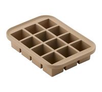 Judge Silicone Ice Cube Tray, 12 Easy-Release Cube Moulds (Hazelnut)