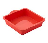 Judge Silicone Square Cake Tin 20cm, Non-Stick Baking Moulds (Berry)