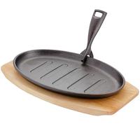 Judge Speciality Cookware Cast Iron Grill Pan, 26cm x 17cm, Induction Ready, Oven Safe