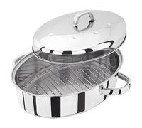 Judge Stainless Steel High Roaster with Rack and Self Basting Lid 32cm x 22cm x 18.5cm Oven Safe