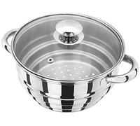 Judge Steamer Insert Stainless Steel Stepped Steamer Insert Colander with Twin Handles fits most 16cm, 18cm or 20cm Pans