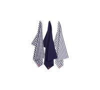Judge Textiles Set of 3 Blue Tea Towels