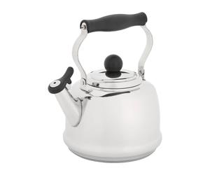 Judge Traditional Whistling Kettle 1.9L with Heat Resistant Handle - Silver Judge Silver