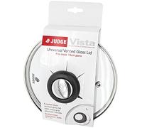Judge Vista 14cm Glass Lid - Tempered Glass with Stainless Steel Rim & Steam Vent - Durable, Dishwasher Safe Cookware Lid