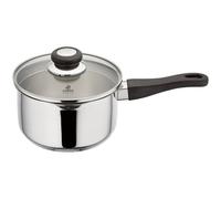 Judge Vista, 18cm Draining Saucepan, 2.1L in Metallic Silver Judge Metallic Silver