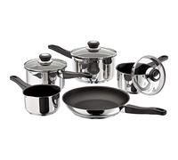 Judge Vista, 5 Piece Draining Saucepan Set, Non-Stick