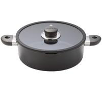 Judge Vista Ceramic 24cm Shallow Casserole Pan - 2.5L, Aluminium Base with Non-Stick Ceramic Coating, Stay Cool Handles, Induction Suitable, Dishwasher Safe