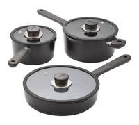 Judge Vista Ceramic 3-Piece Draining Cookware Set - Black