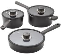 Judge Vista Ceramic 3-Piece Draining Cookware Set - Black
