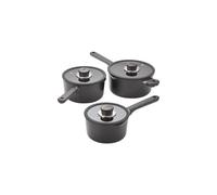 Judge Vista Ceramic 3-Piece Draining Saucepan Set - Aluminium Base with Non-Stick Ceramic Coating, Stay Cool Handles, Induction Compatible - Includes 16cm, 18cm & 20cm Draining Saucepans