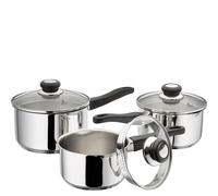 Judge Vista Stainless Steel 3 Piece Draining Saucepan Set